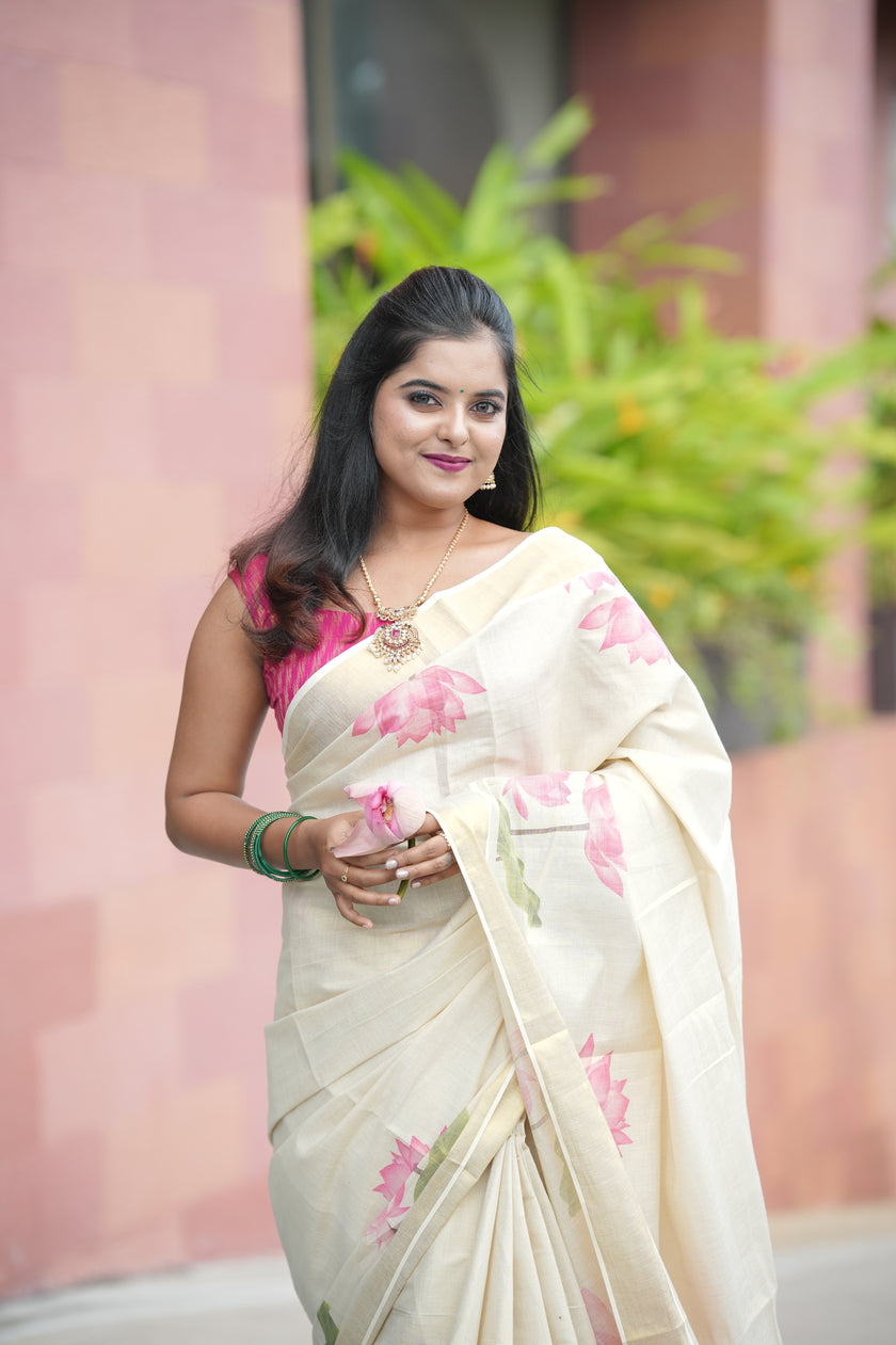 Lotus saree