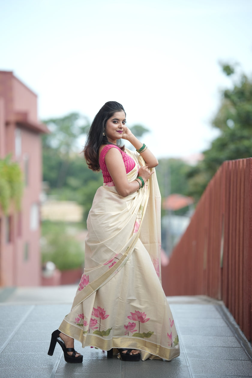Lotus saree